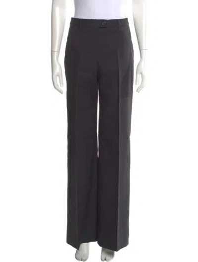 Pre-owned Acne Studios Wool Wide Leg Pants In Gray