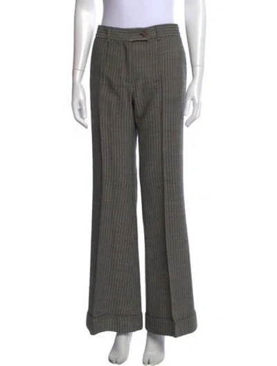 Pre-owned Acne Studios Wool Wide Leg Pants In Gray