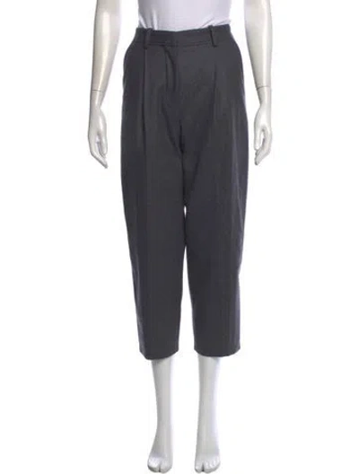 Pre-owned Acne Studios Wool Wide Leg Pants In Grey