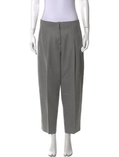 Pre-owned Acne Studios Wool Wide Leg Pants In Grey