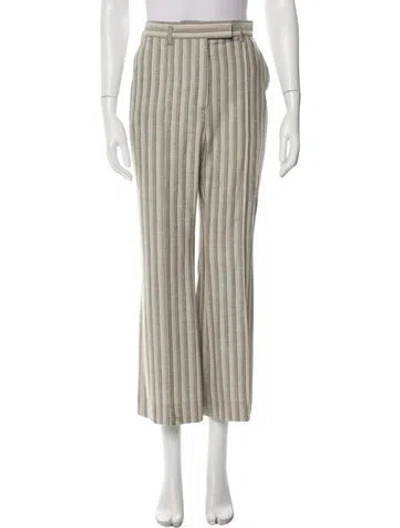Pre-owned Acne Studios Wool Wide Leg Pants In Neutral