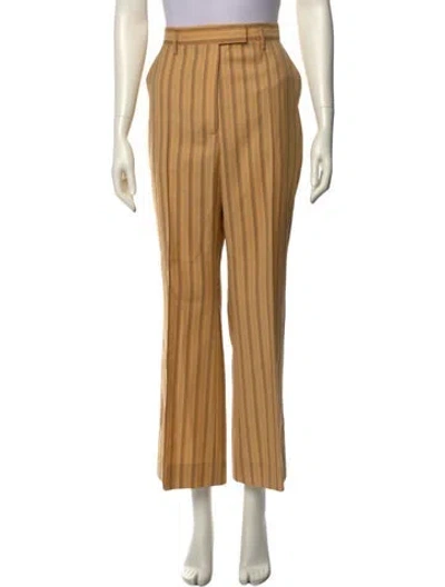 Pre-owned Acne Studios Wool Wide Leg Pants In Neutral