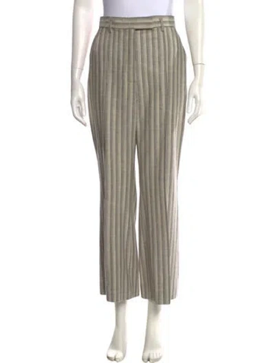 Pre-owned Acne Studios Wool Wide Leg Pants In Neutral