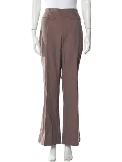 Pre-owned Acne Studios Wool Wide Leg Pants In Neutral