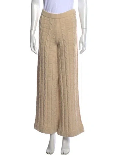 Pre-owned Acne Studios Wool Wide Leg Pants In Neutral