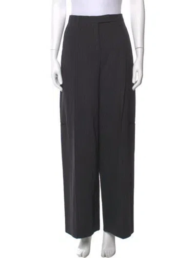 Pre-owned Acne Studios Wool Wide Leg Pants W/ Tags In Black