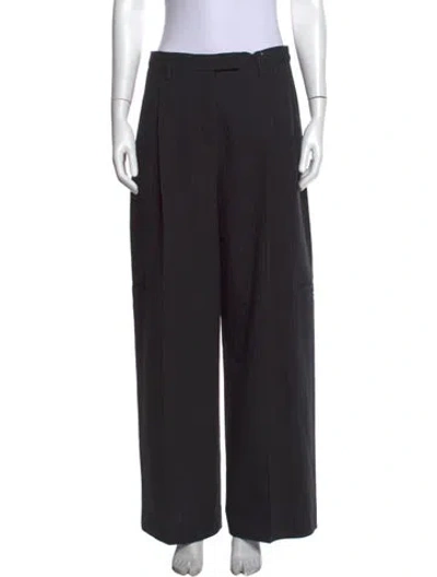 Pre-owned Acne Studios Wool Wide Leg Pants W/ Tags In Blue