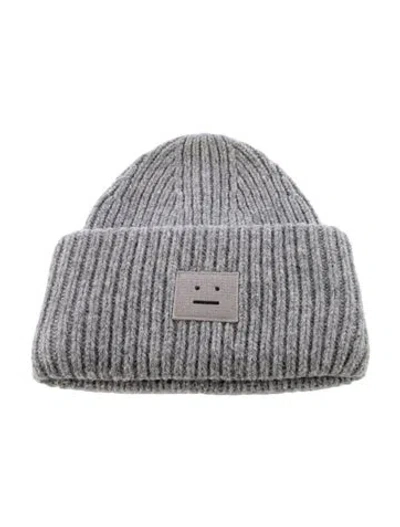 Pre-owned Acne Studios Wool Winter Hat In Gray