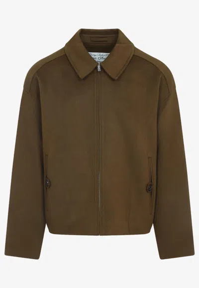 ACNE STUDIOS WOOL ZIP-UP JACKET