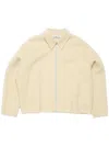 Acne Studios Wool Zip-up Jacket In Neutrals