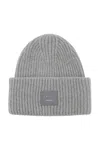 Acne Studios Gray Wool Beanie In Multicolor