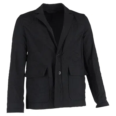 Acne Studios Workwear Tailored Jacket In Black Cotton