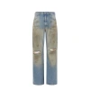 Acne Studios Worn-effect Cotton Jeans In Blue