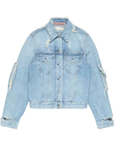 ACNE STUDIOS WORN EFFECT DENIM JACKET