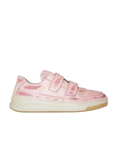 ACNE STUDIOS WORN-OUT LEATHER SNEAKERS