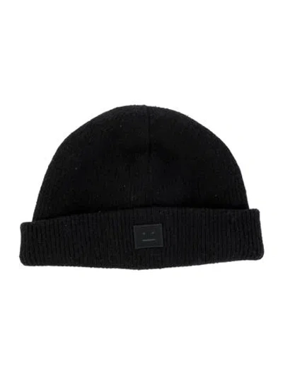 Pre-owned Acne Studios Woven Beanie In Black