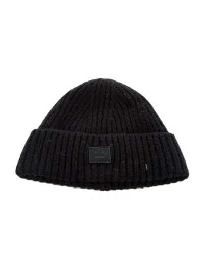 Pre-owned Acne Studios Woven Beanie In Black