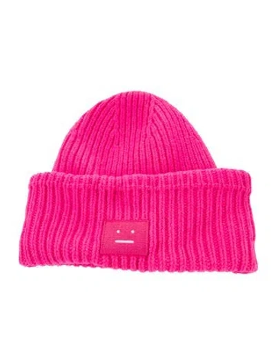 Pre-owned Acne Studios Woven Beanie In Pink