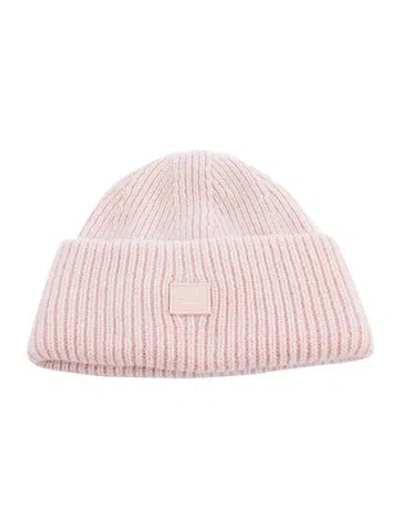 Pre-owned Acne Studios Woven Beanie In Pink