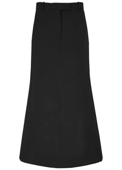 Acne Studios Woven Maxi Skirt In Black