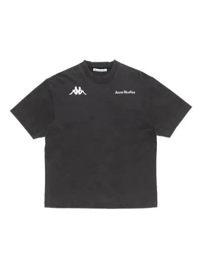 Acne Studios X Kappa Logo T-shirt In Black