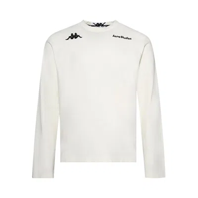 Pre-owned Acne Studios X Kappa Long-sleeve Logo T-shirt 'white' | Men's Size L
