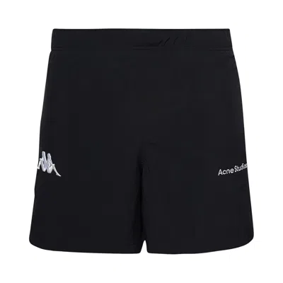 Pre-owned Acne Studios X Kappa Relaxed Fit Shorts 'black' | Men's Size S