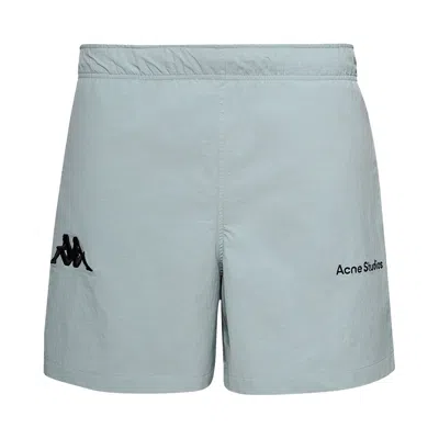Pre-owned Acne Studios X Kappa Relaxed Fit Shorts 'light Blue' | Men's Size S