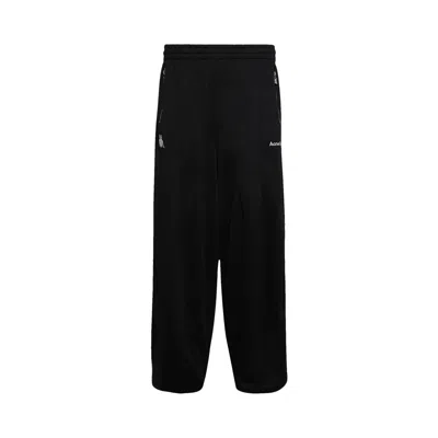 Pre-owned Acne Studios X Kappa Relaxed Fit Trousers 'black' | Men's Size S