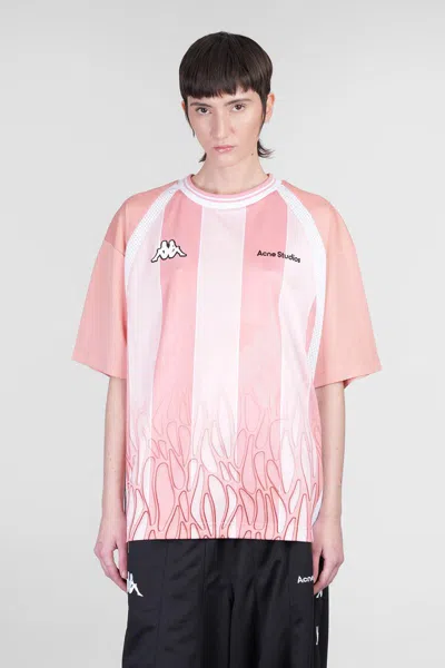 Acne Studios X Kappa T-shirt In Pink