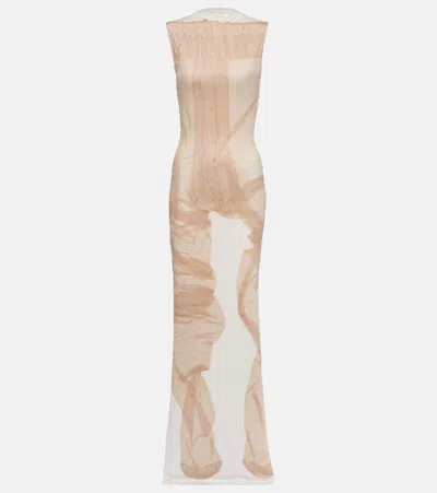 Acne Studios Dresses In White,beige