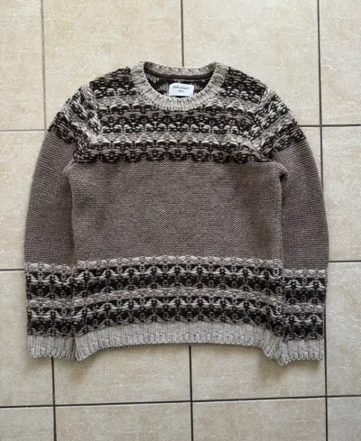 Pre-owned Acne Studios X Norse Projects Vintage Our Legacy 1980-81 Knited Alpaca Sweater 50 In Brown
