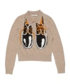 Acne Studios Yak Wool Polo Sweater In Brown