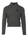 Acne Studios Yak Wool Sweater Knitwear Grey In Gray