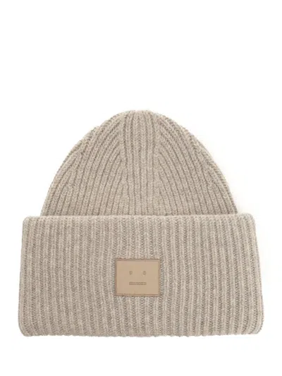 Acne Studios Yal Wool Hat Hats Beige In Neutral