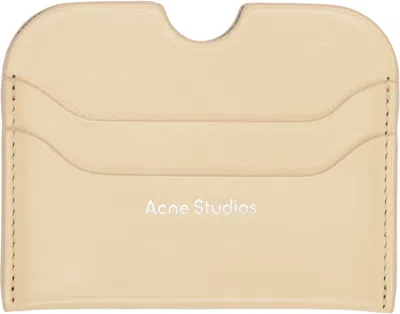 Acne Studios Yellow Leather Card Holder
