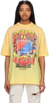 Acne Studios Oversized Printed Cotton-blend Jersey T-shirt In Yellow/brown