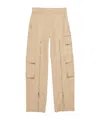 Acne Studios Zip-detail Cargo Trousers In Neutral