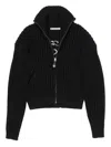 Acne Studios Zip-fastening Cardigan In Black