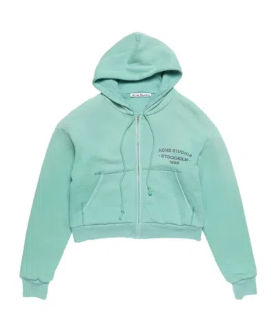 Acne Studios Zip Hoodie In Animal Print