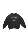 Acne Studios Zip Sweater Logo In Black