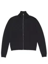 Acne Studios Zip Up Cardigan In Black