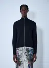 Acne Studios Zip-up Cardigan In Black