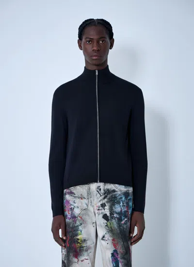 Acne Studios Zip-up Cardigan In Black