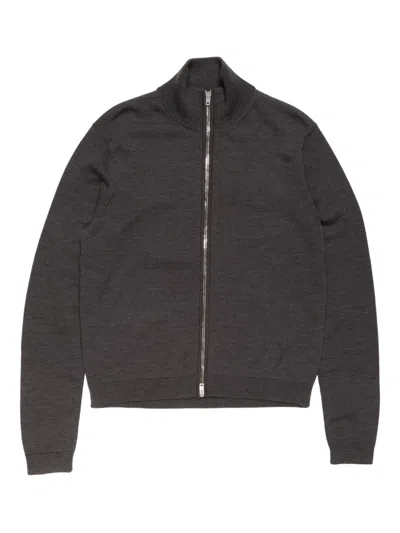 Acne Studios Zip-up Cardigan In Black