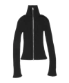 Acne Studios Zip-up Cardigan In Black