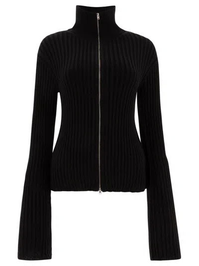 ACNE STUDIOS ZIP-UP HIGH-NECK CARDIGAN