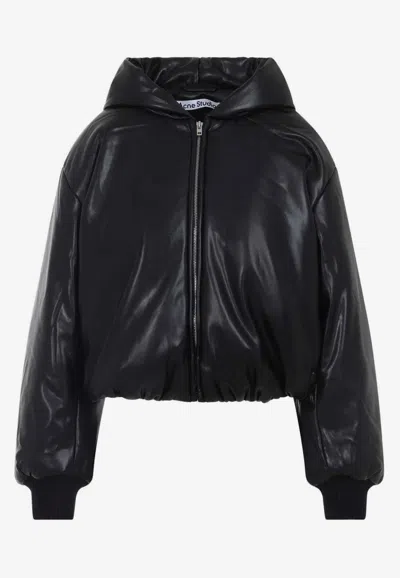 ACNE STUDIOS ZIP-UP HOODED BOMBER JACKET