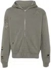 Acne Studios Zip-up Hoodie In Green