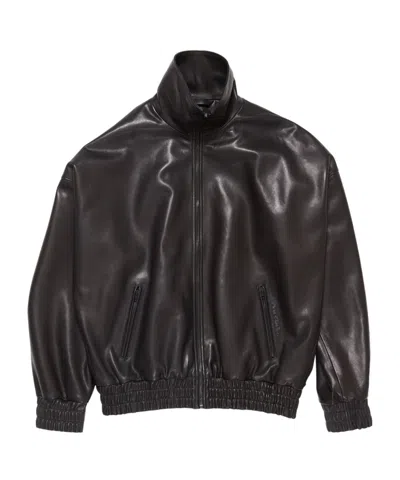 ACNE STUDIOS ZIP-UP LEATHER JACKET